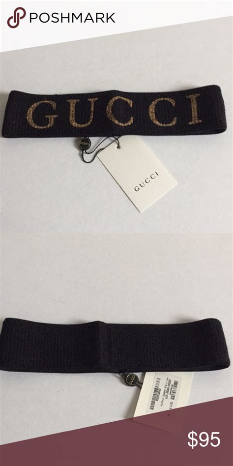 gucci headband black and gold|Gucci headband price.